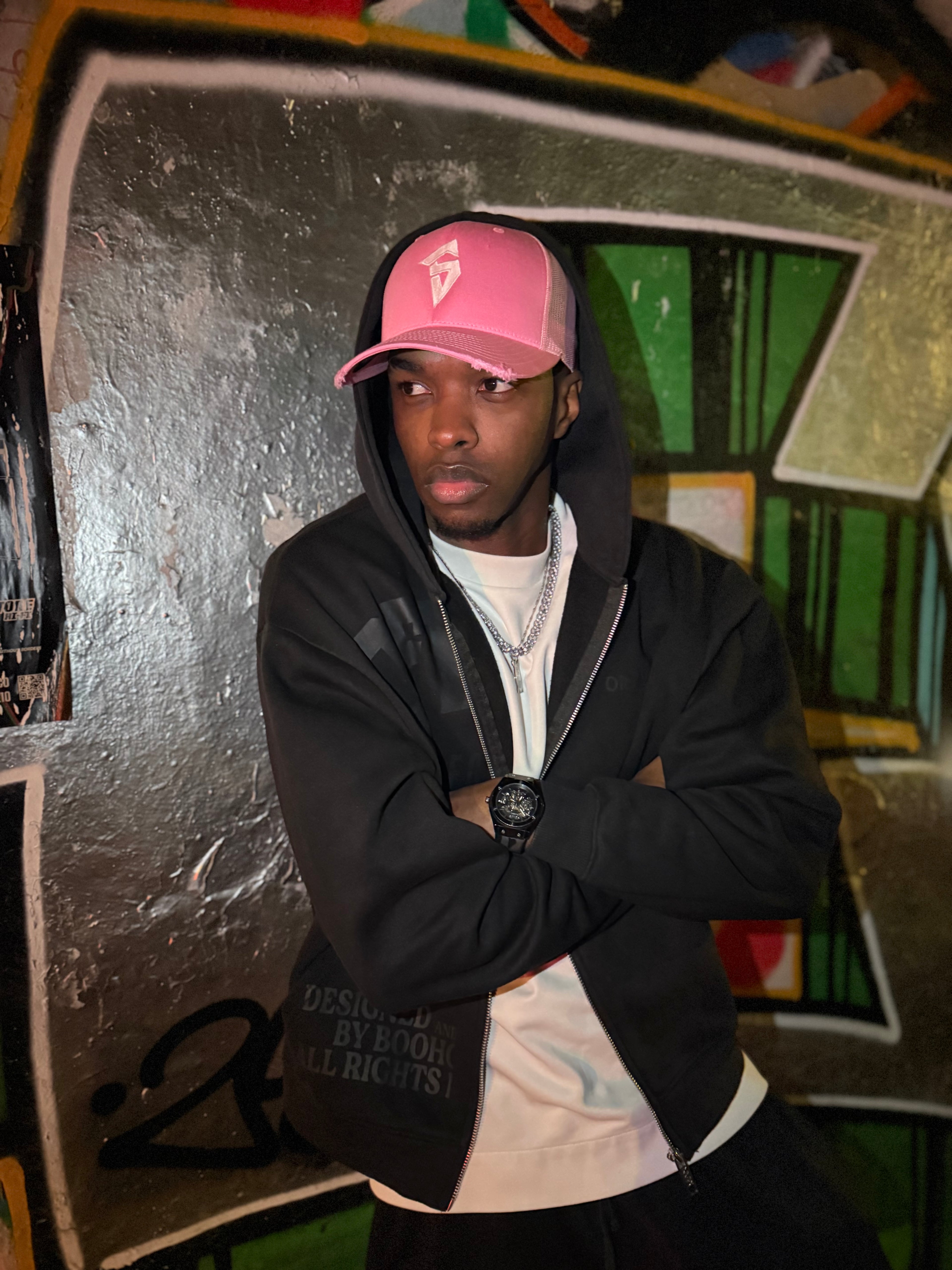 SYHR S LOGO Trucker Cap Pink