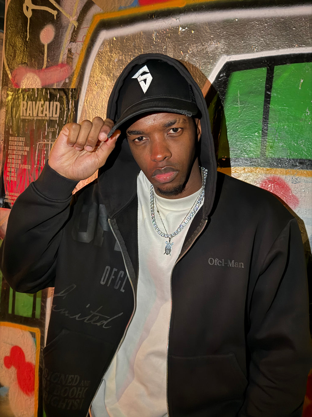 SYHR S LOGO Trucker Cap Black