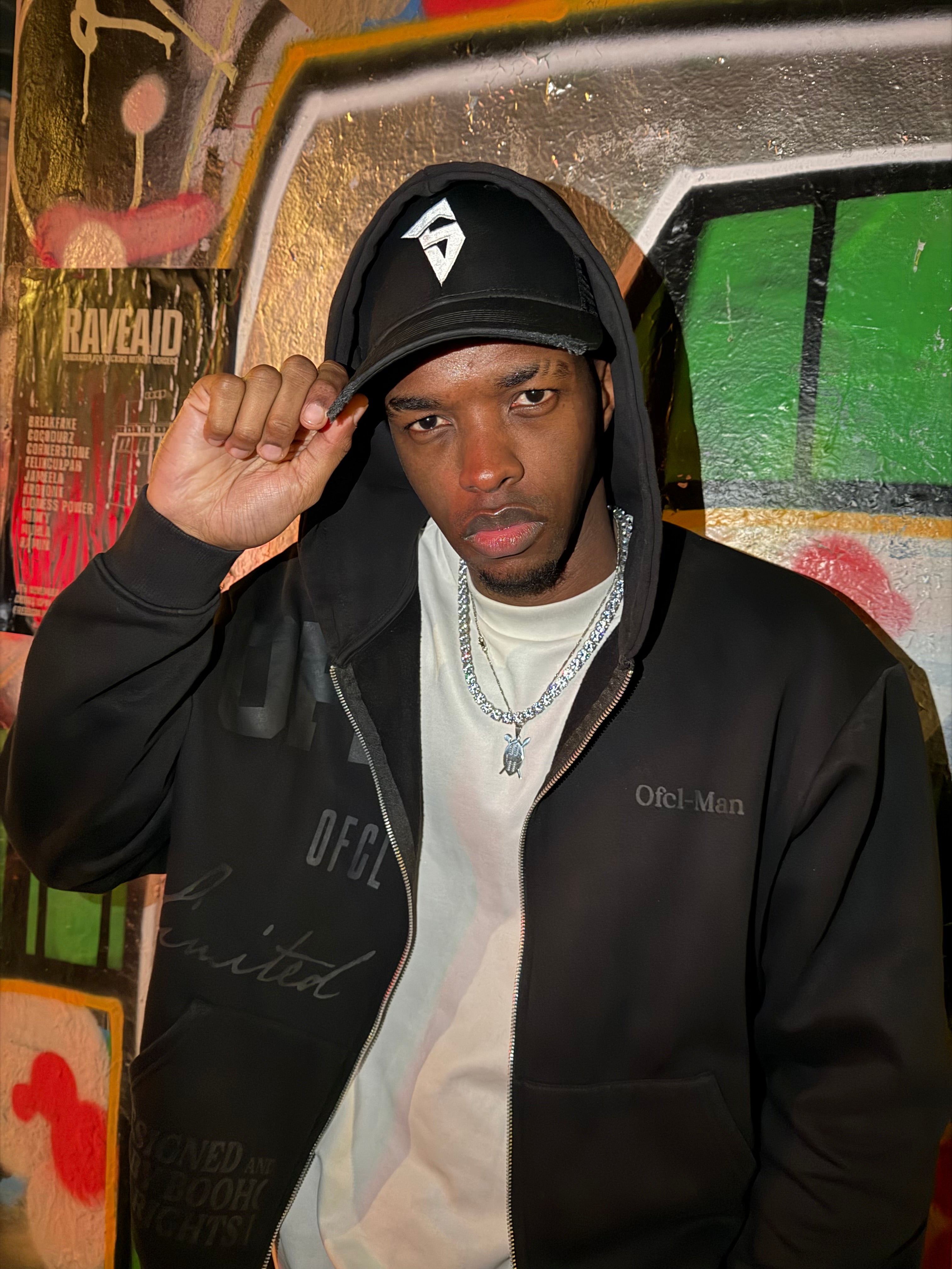 SYHR S LOGO Trucker Cap Black