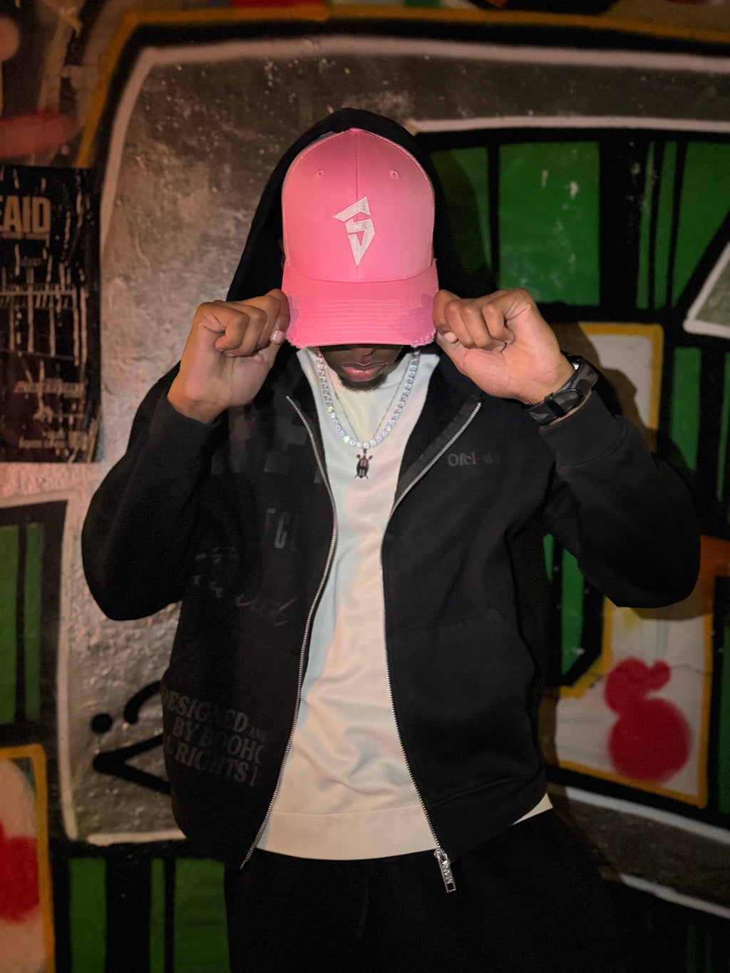 SYHR S LOGO Trucker Cap Pink