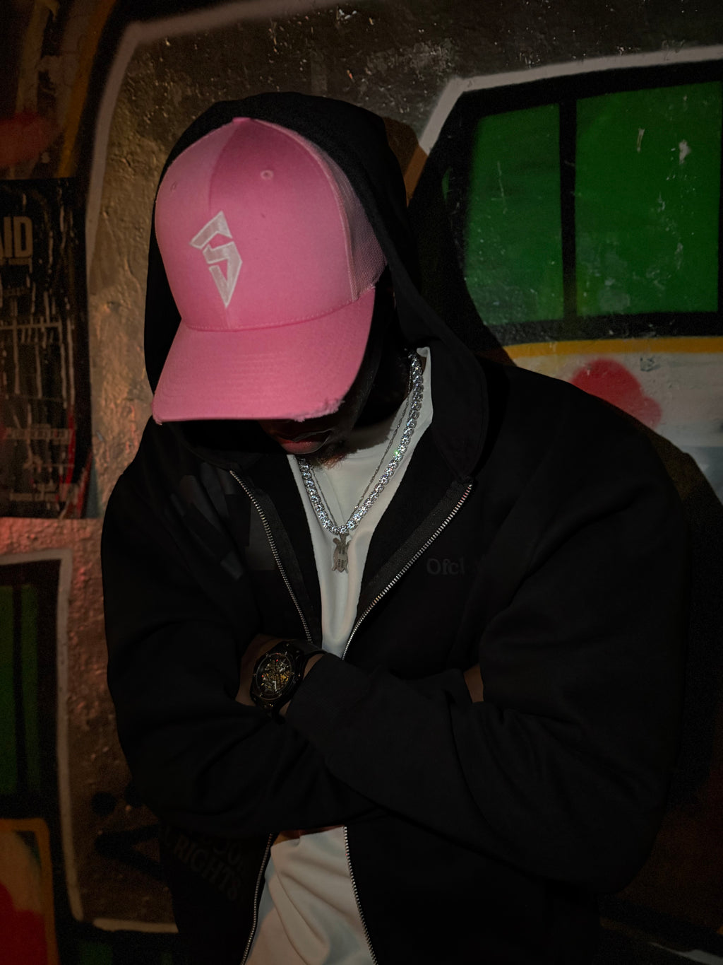 SYHR S LOGO Trucker Cap Pink